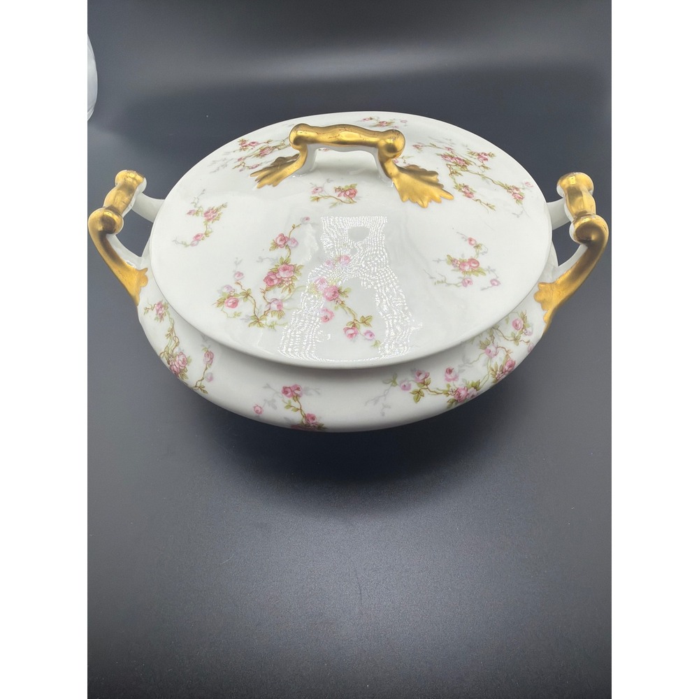 Haviland & Co. Limoges France Covered Vegetable Serving Dish / Tureen with Lid